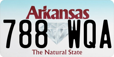 AR license plate 788WQA
