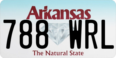 AR license plate 788WRL