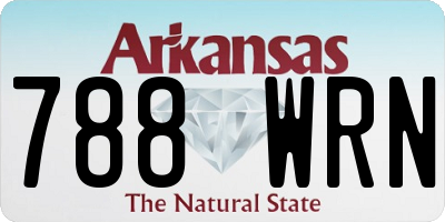 AR license plate 788WRN