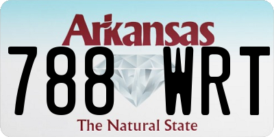 AR license plate 788WRT