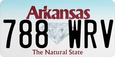 AR license plate 788WRV