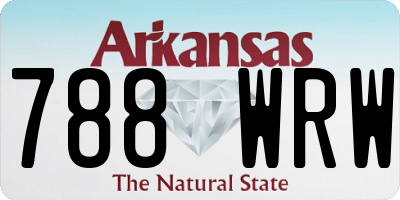 AR license plate 788WRW