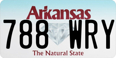 AR license plate 788WRY