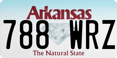 AR license plate 788WRZ