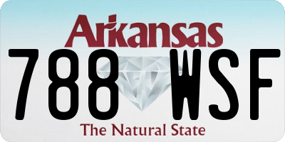 AR license plate 788WSF
