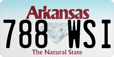 AR license plate 788WSI