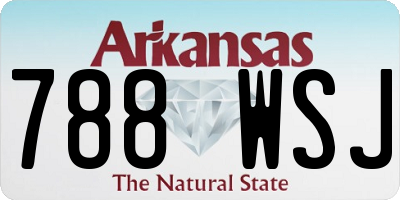 AR license plate 788WSJ