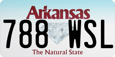 AR license plate 788WSL