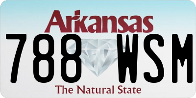 AR license plate 788WSM