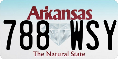 AR license plate 788WSY