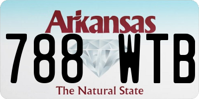 AR license plate 788WTB