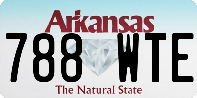 AR license plate 788WTE
