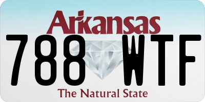 AR license plate 788WTF