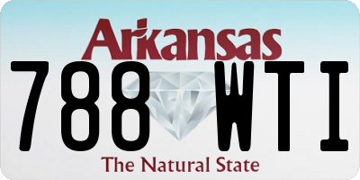 AR license plate 788WTI