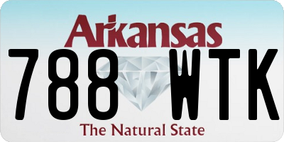 AR license plate 788WTK