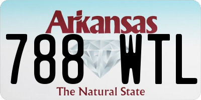 AR license plate 788WTL