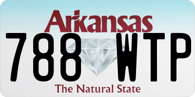 AR license plate 788WTP