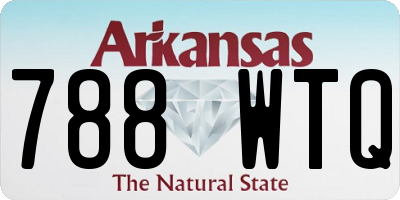 AR license plate 788WTQ
