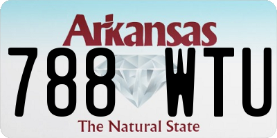 AR license plate 788WTU
