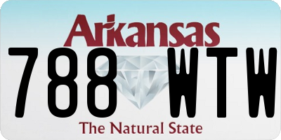 AR license plate 788WTW