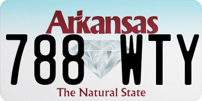 AR license plate 788WTY