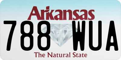 AR license plate 788WUA