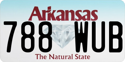 AR license plate 788WUB