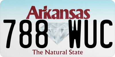 AR license plate 788WUC