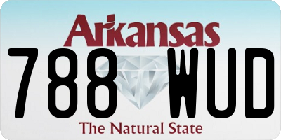 AR license plate 788WUD