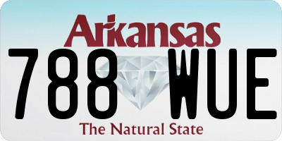 AR license plate 788WUE