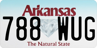 AR license plate 788WUG