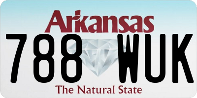 AR license plate 788WUK