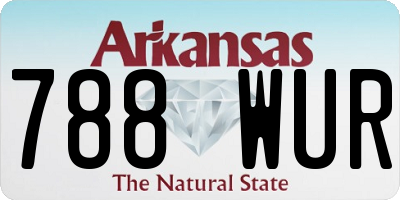 AR license plate 788WUR