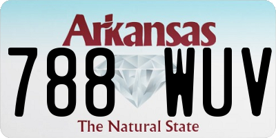 AR license plate 788WUV