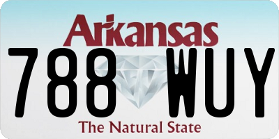 AR license plate 788WUY