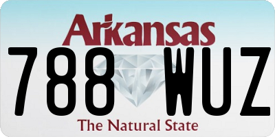 AR license plate 788WUZ