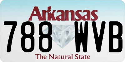 AR license plate 788WVB