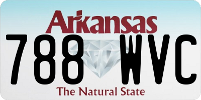 AR license plate 788WVC