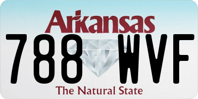 AR license plate 788WVF