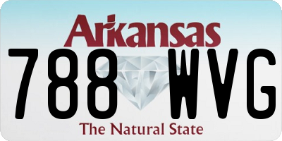 AR license plate 788WVG