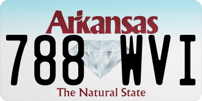 AR license plate 788WVI