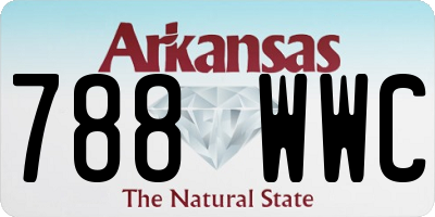 AR license plate 788WWC