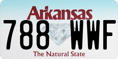 AR license plate 788WWF
