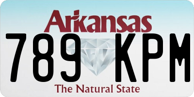 AR license plate 789KPM