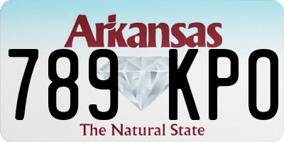 AR license plate 789KPO