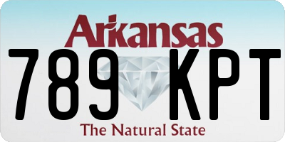 AR license plate 789KPT