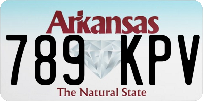 AR license plate 789KPV