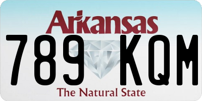 AR license plate 789KQM