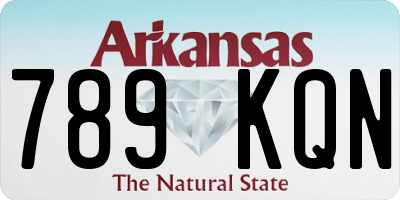 AR license plate 789KQN