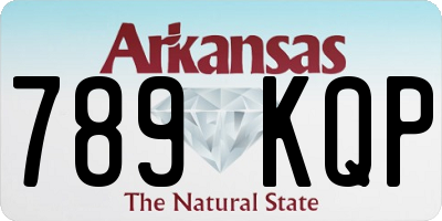 AR license plate 789KQP